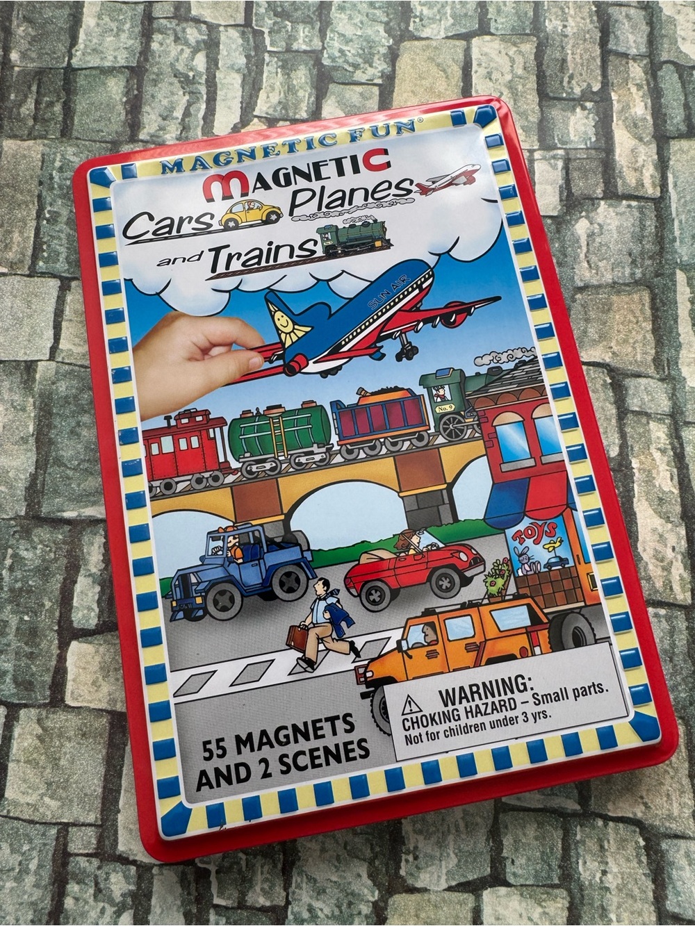 Magnetic Cars, Planes and Trains Playset